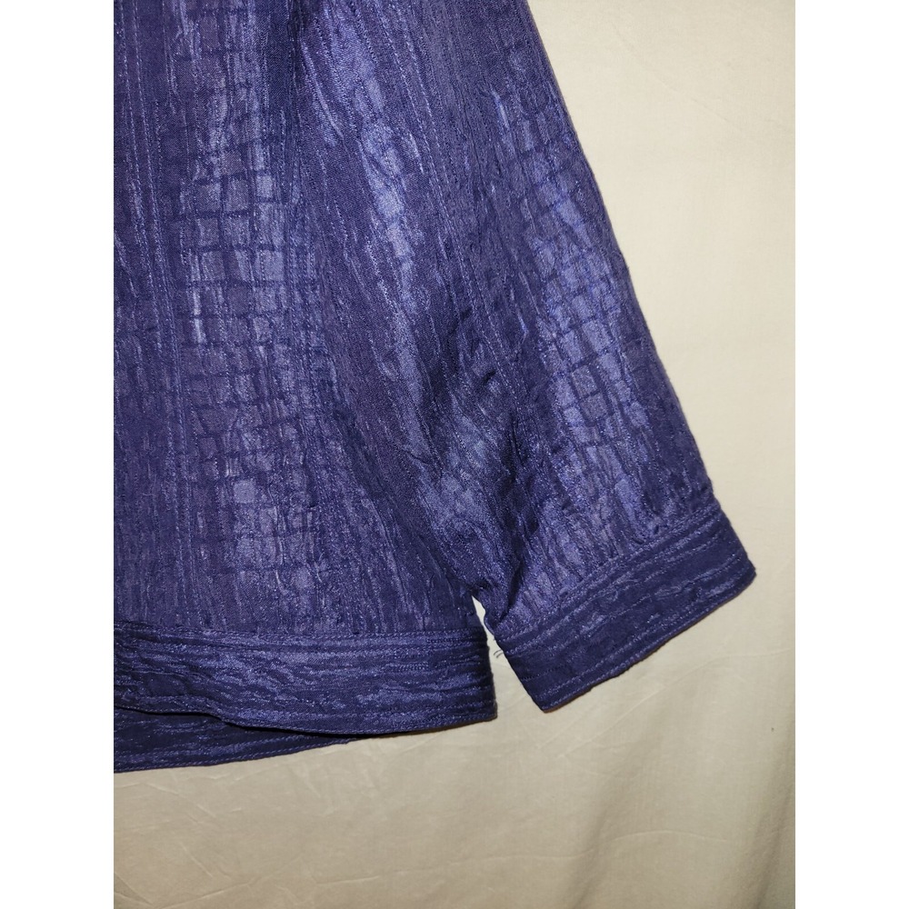 Ruby Rd Jacket 12 Cobalt Button Up Crop Pockets T… - image 13